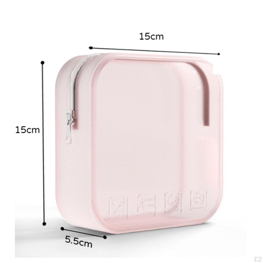 Portable Silicone Cosmetic Case for Travel Toiletries Organization