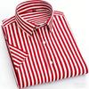 9 Colors Men's Short Sleeve Shirts Striped Business Shirts Formal Shirts Daily Wear Large Sizes XS-6XL