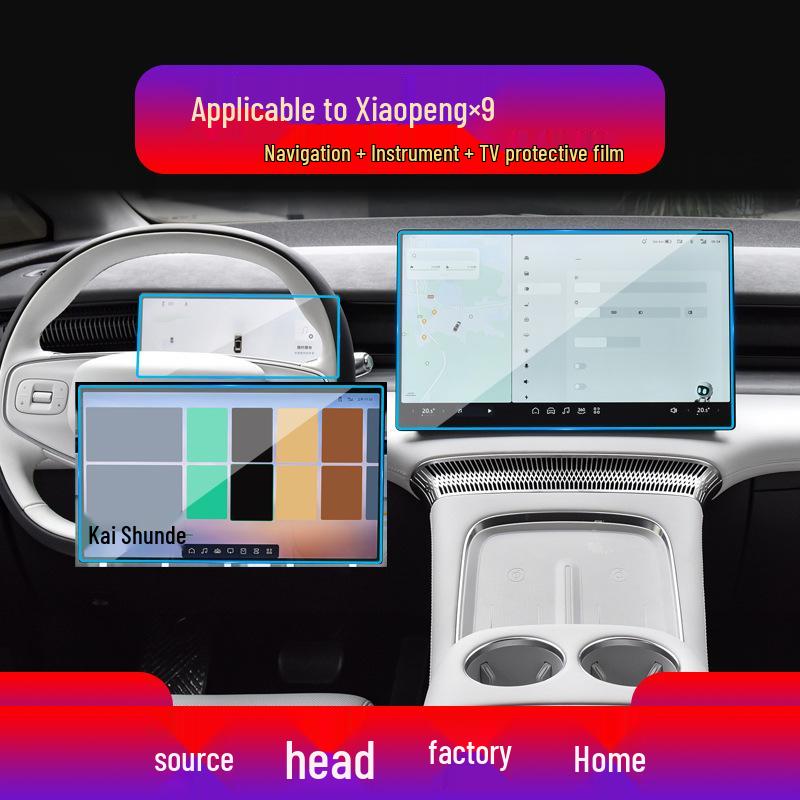 Xiaopeng G3, P7+, P5, X9 Navigation and Instrument Tempered Film Protector