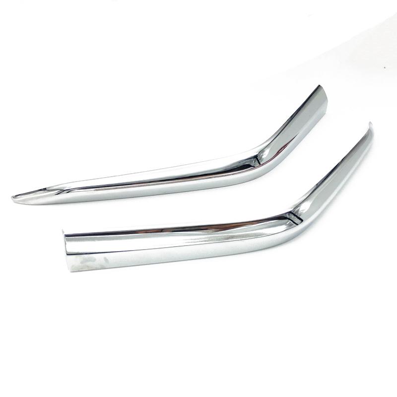 For Toyota Alphard 30 2018   Sport ABS Chrome Front  Bumper Corner Protection Strip Cover Trim Decorative  Accessories
