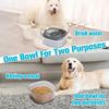 Pet Water Bowl No Spill 2L Spill Proof Clear Dog Water Bowl Anti Splash No Mess Cat Water Dispenser for Sloppy Messy Drinkers