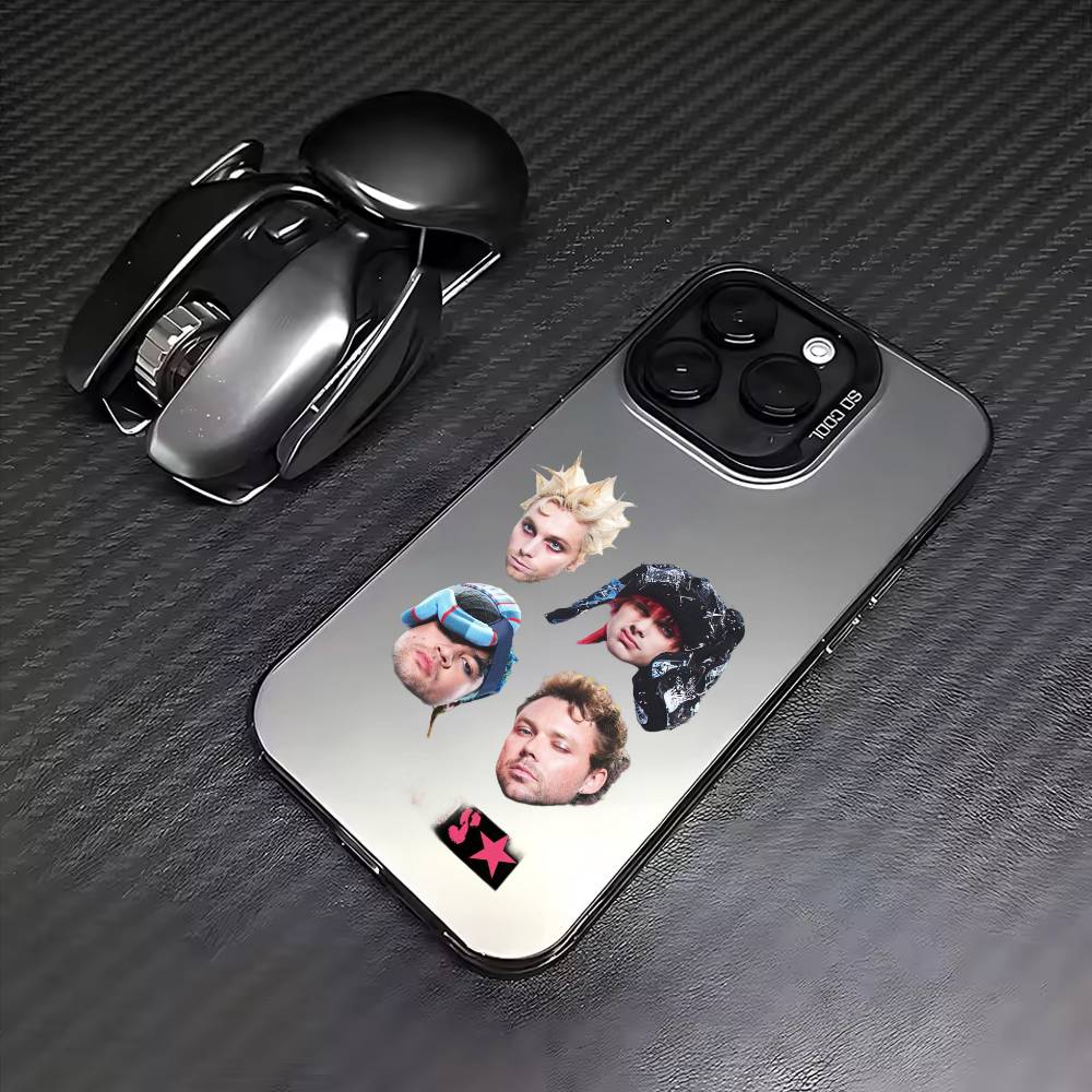 5 S-Seconds of S-Summer Band    Phone Case For iPhone17,16,15,14,13,12,11 Plus,Pro Max Colored Silver Plated Inside Cover