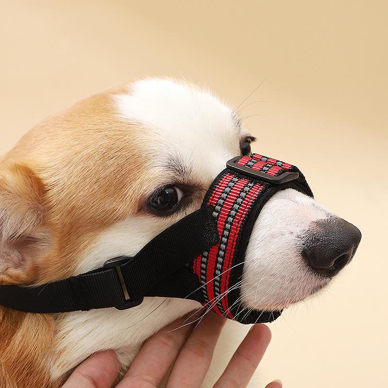 Anti Bite Break Pet Muzzle Adjustable Big Dog Muzzles for Medium Large Dogs Corgi Pitbull Bulldog mascotas Accessories Supplies