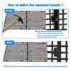 ABWR-DIY Adjustable Aquarium Divider With 8Pcs Fish Tank Divider 10 Pcs Suction Cups Bottom Fish Tank Isolation Board Filter