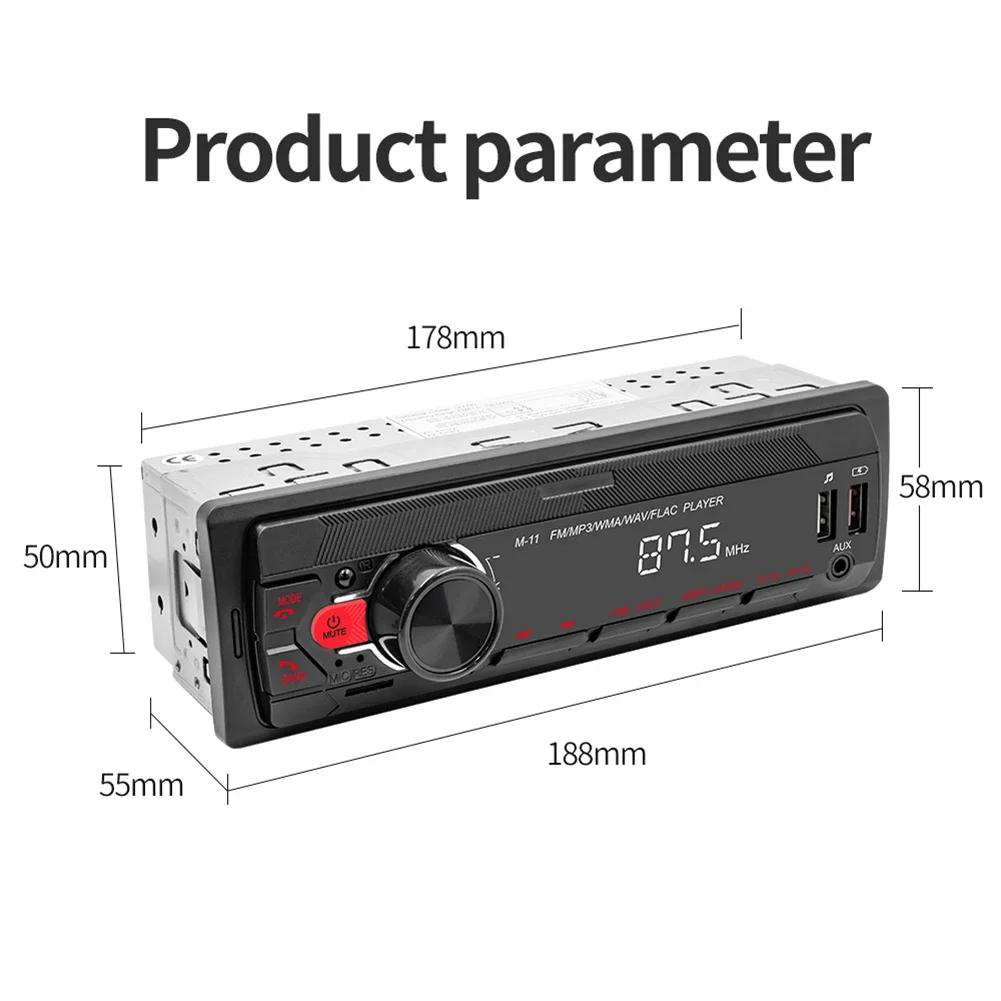 Radio Auto Universal Un Din 12V Bluetooth Autoradio Stereo MP3 Player Audio in Dash AUX/FM/USB/BT Suport Asistent Vocal