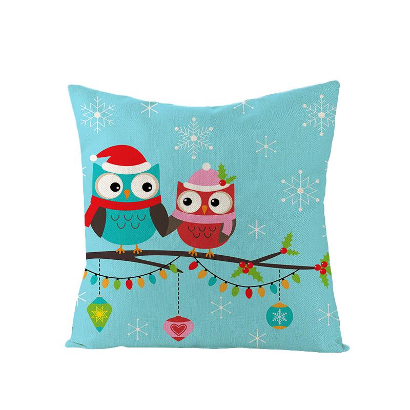 Christmas Single Pillowcase Car Sofa Cushion Cover Home Decor Pillowcase