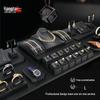 Black Brushed PU Leather Jewelry Display Stand for Rings, Pendants, and Necklaces