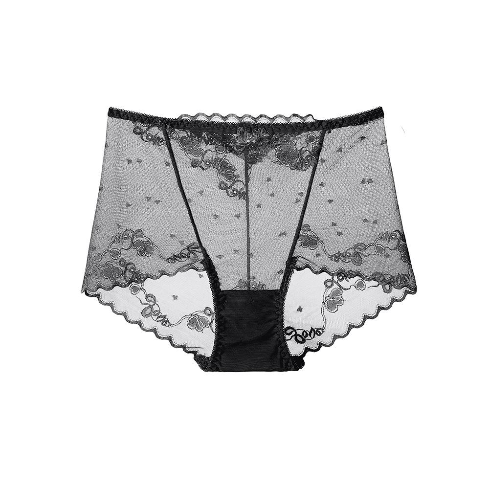 Women s Lace Seamless Mid-High Waist Plus Size Briefs - Breathable & Comfortable L