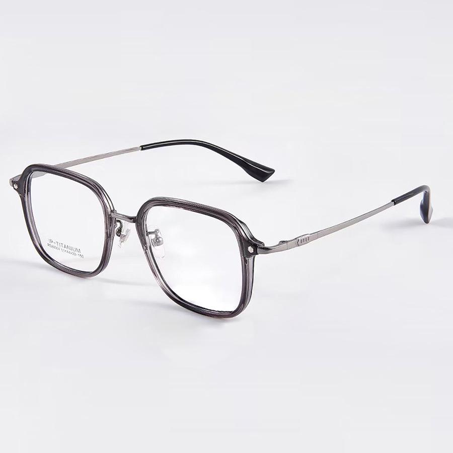 

Korean Style Large Square Eyeglasses Frame - Trendy Titanium Design for Teens