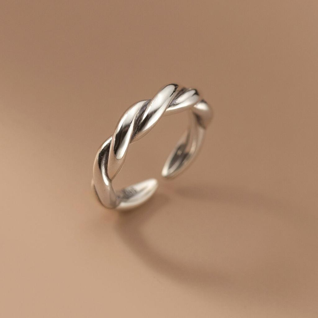 Copper Twisted Wire Twist Ring For Women Gift Irregular Geometry Jewelry Accessories Dropshipping