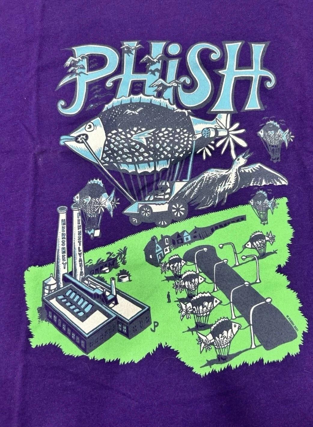 Phish Jim Pollock 2021 Hershey Park Cotton Unisex T-Shirt S To 5XL M647 L