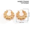 High Quality Vintage Punk Geometric Circle Hoop Earrings for Women Trendy Goth Exquisite C Shape Piercing Earring Y2K Jewelry