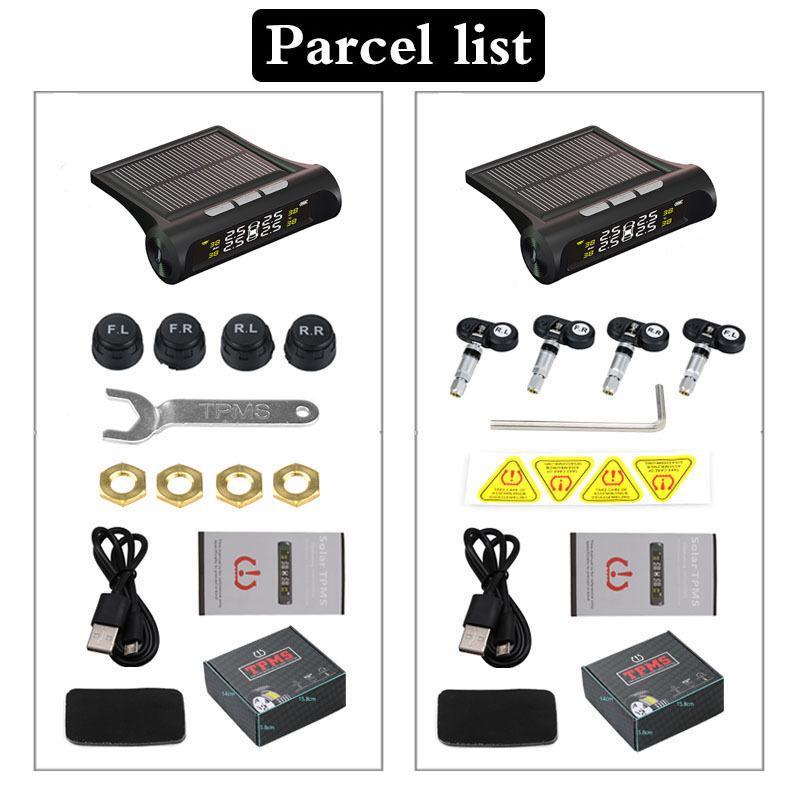 2025 Car Solar Wireless Tire Pressure Monitoring System, Built-in TPMS, High-Accuracy