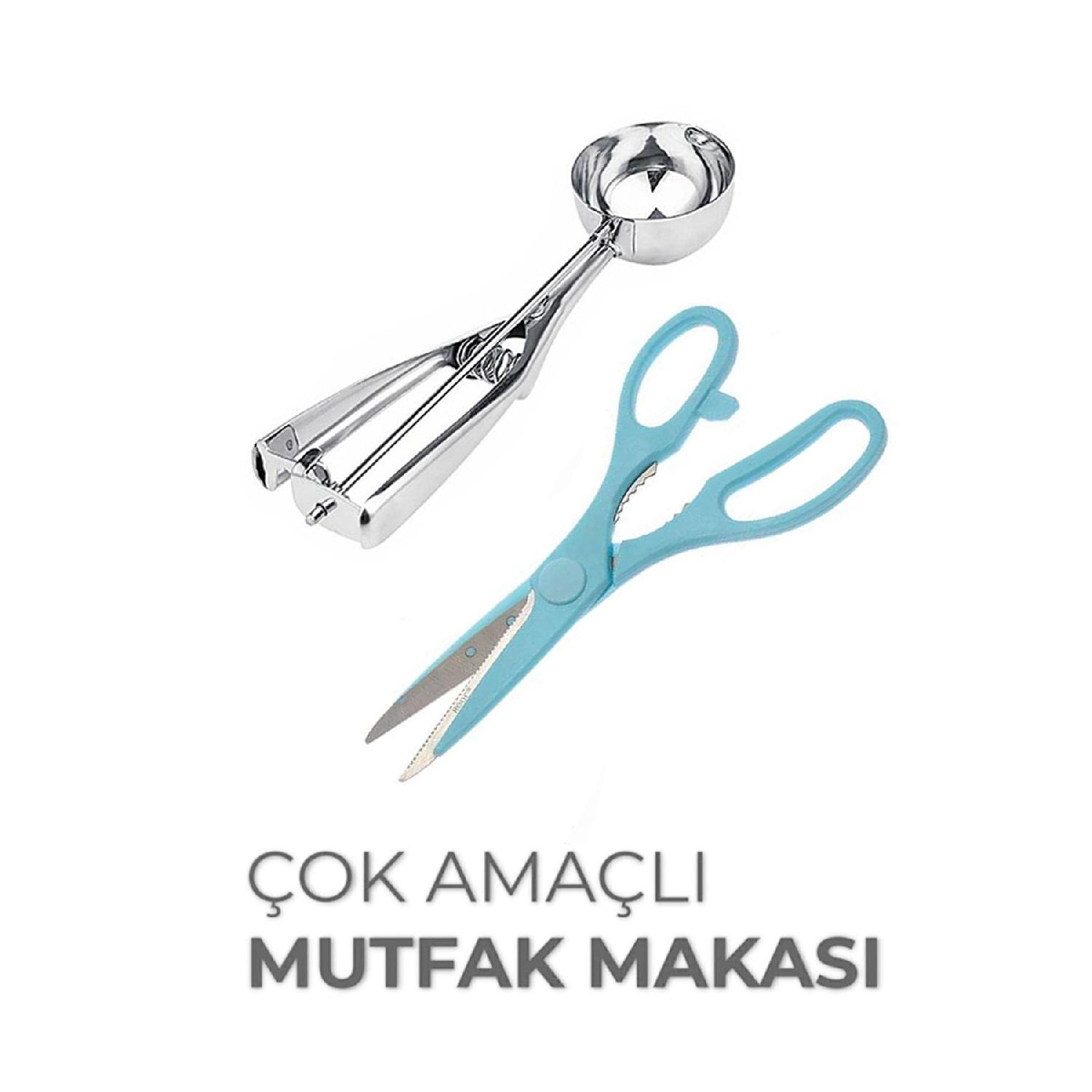 

Ice Cream Cookie Spoon And Kitchen Vegetable Chicken Scissors