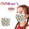 Kids Children's Cartoon Mask Disposable  Three Layer Face Mask