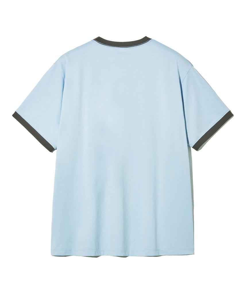 FILLUMINATE Flm Sunday Ringer T-Shirt - Sky Blue