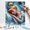 Disney Oil Painting Art Painting Set Sleeping Princess Home Wall Decor Handmade Gift Ideas