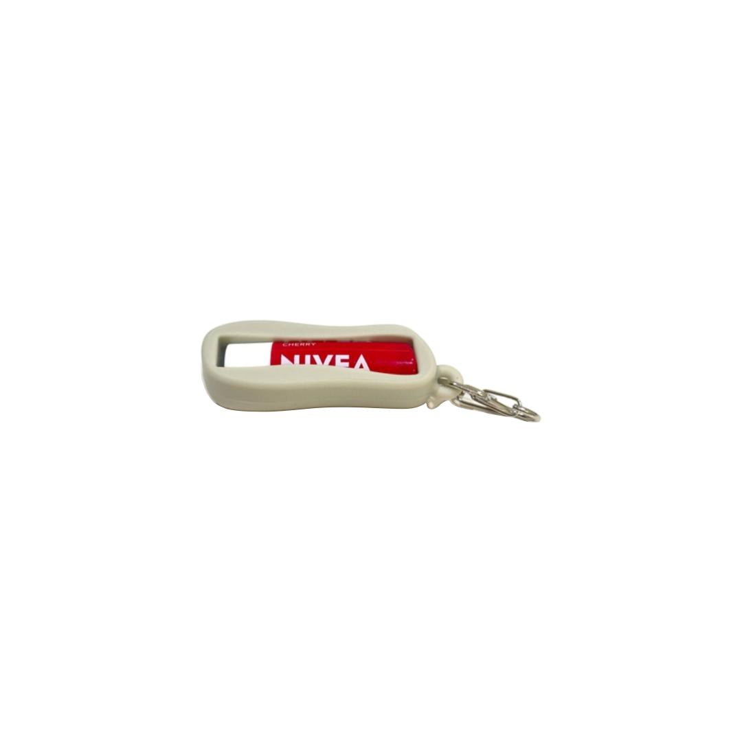 Silicone Lip Balm Holder Small Light Beige