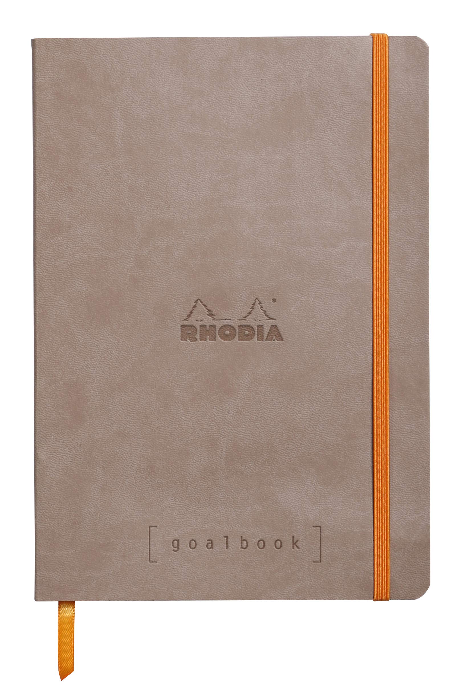 

RHODIA Rhodiarama Goal 240 Dotted with Pen Italian Leatherette Ivory PEFC CF117744 Book, A5, Pages, Grid, Holder, Cover, Paper, 90g/m², Certified,