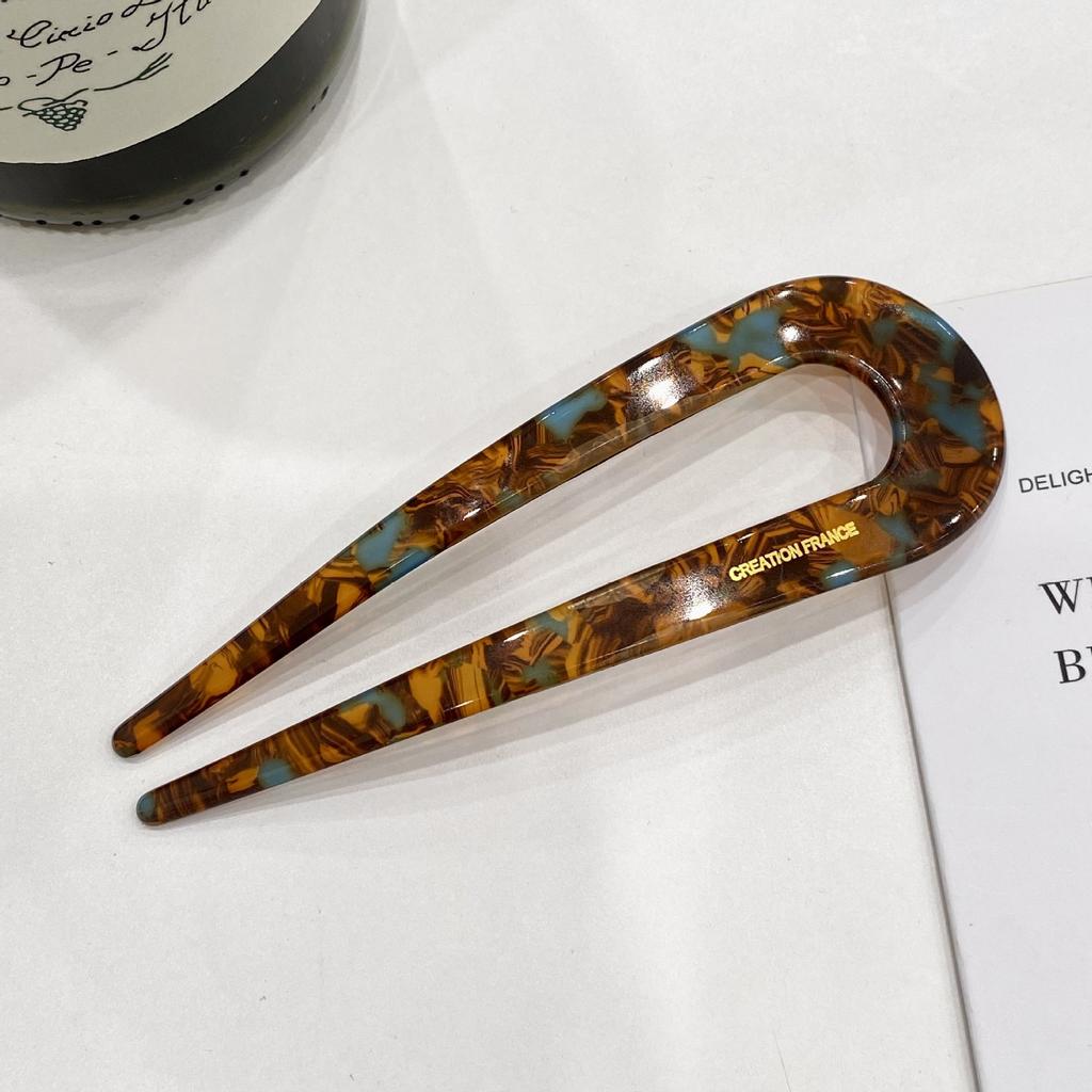 Vlásenka ve tvaru U Vysoce kvalitní dámské spony do vlasů v retro stylu tyčinky do vlasů Krásné vlasové doplňky