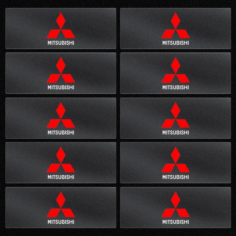 uldf10 Car Window Lift Button Sticker Steering Wheel Emblems Decal Car Styling for Mitsubishi ASX I200 Outlander Pajero Eclipse Lancer
