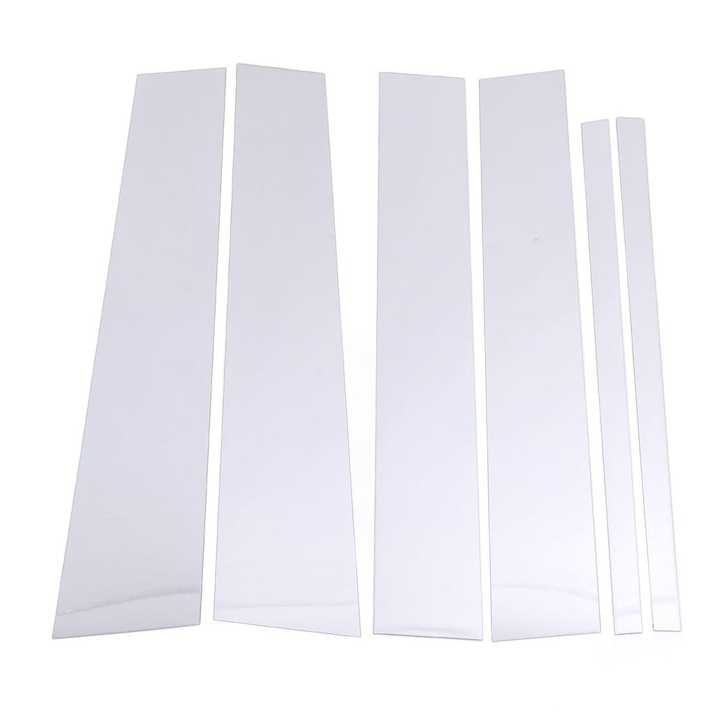 6Pcs Pillar Post Cover Trim Mirrored Finish Weather Resistant Easy Installation Pillar Post Trim for   2004 to 2015