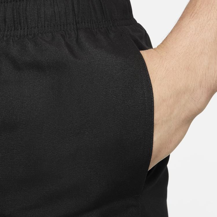 Nike Letter Logo Lace-Up Casual Swim Trunks Men swimwear Black DQ6872-010