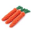 1 Pieza Cuerda de Zanahoria para Morder para Perro Juguetes para Perro Mascota Seguros Duraderos Trenzados para Morder Juguetes Masticables para Perro Resistentes para Cachorro Molar Limpieza de Dientes Cuerda de Algodón
