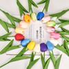 1pc Tulip Flower Real Touch Artificial Tulips Bouquet Pe Fake Flower For Wedding Decoration Flowers Home Garden Decorative 
