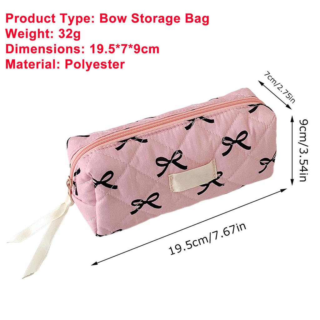 Cream Pencil Bag Zipper Makeup Brush Holder Corduroy Pencil Case Pouch Box Organizer Gift For School Student Teen Adults Travel