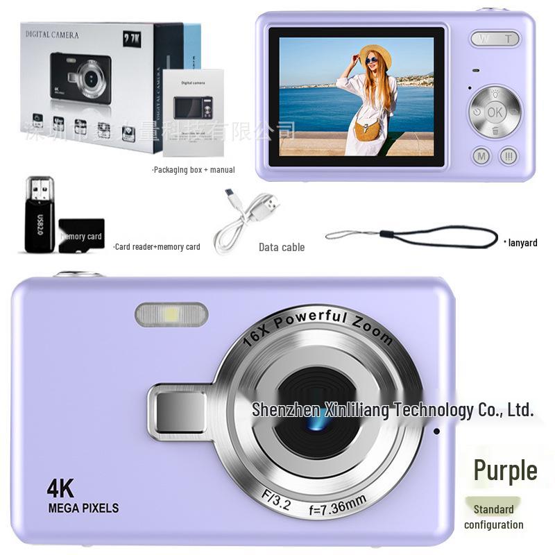 2024 სტუდენტისა და ახალგაზრდის პორტატული ორმაგი HD ციფრული კამერა