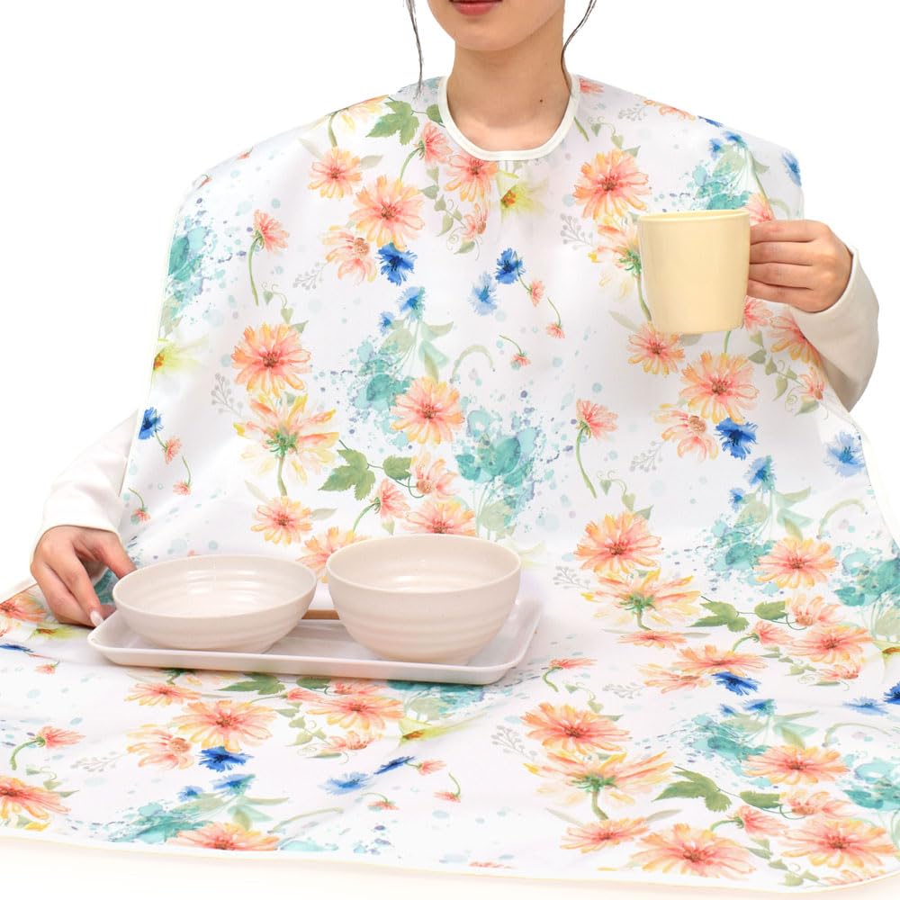 

СТИЛЬ Декор Нагрудник для кормления Настольная салфетка Набор из 1 шт. Пастельный цветочный Нагрудник для кормления Водоотталкивающий для кормления Стильный Милый Пожилой Дом престарелых