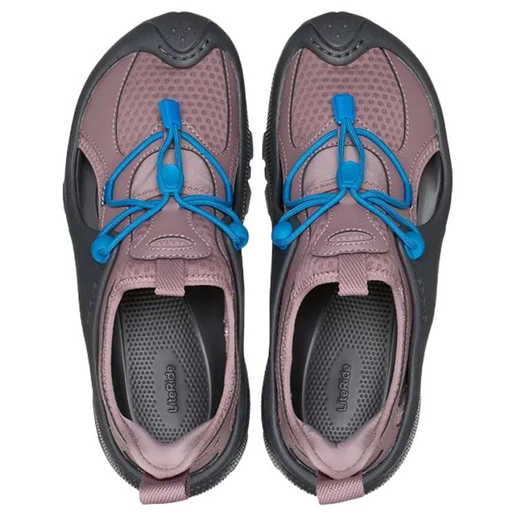 Crocs Abriebfeste Flusswanderungsschuhe Unisex Schwarz Sandgrau 212836-0LD