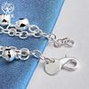 925 Sterling Silver Bells Bead Bracelet Chain  Jewelry