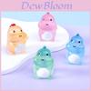 Glowing Colorful Dinosaur Figurines Cute Resin Garden Ornaments For Desktop Decoration