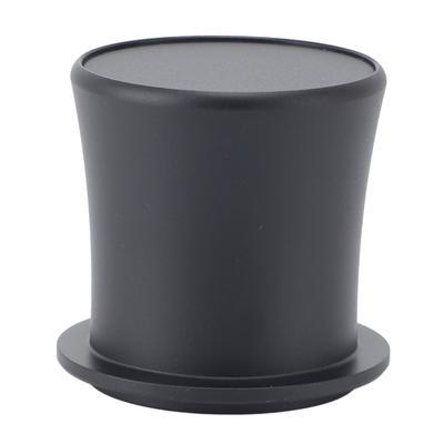 Coffee Dosing Cup Aluminum Alloy Antistatic Coffee Powder Feeder Dosing Cup for 51mm 53mm 54mm Portafilter Basket Black