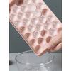 Ice Cube Tray With Lid , Refrigerator Ice Cube Mold, Mini Round Ice Ball Maker Mold, Fits Tea, Coffee