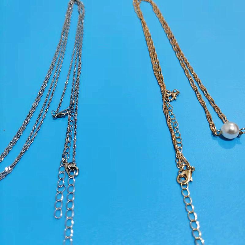 Sexy Chain Pearl Pendant Chest Chain Waist Chain, Simple Cross Bikini Body with Female