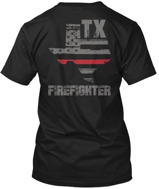 

Texas Firefighter 100% Cotton T-shirt Mens Tees Top Made in the USA T-Shirt Tee Top Unisex XL
