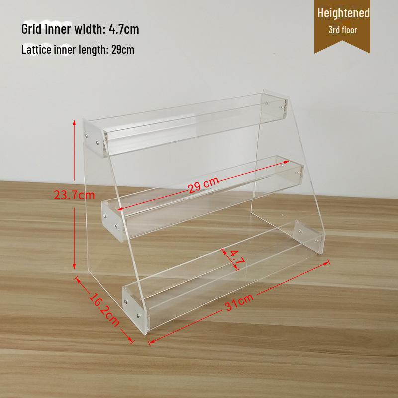 Acrylic Multi-Layer Display Stand for Desktop Storage: Phone Cases, CDs, Masks
