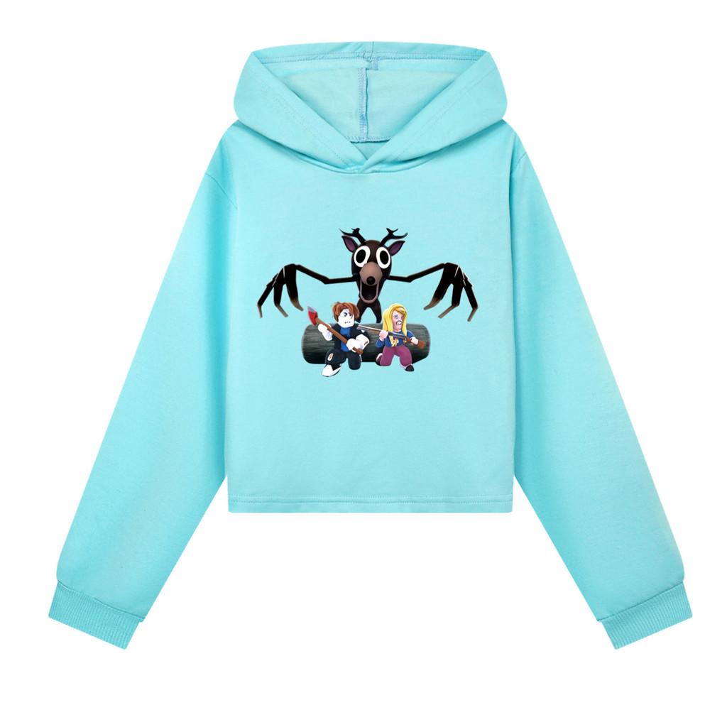 

Дитячі Дівчатка 99 Ночей у Лісі Принтовані Повсякденні Толстовки з Довгими Рукавами та Капюшоном 170cm небо синє кольору