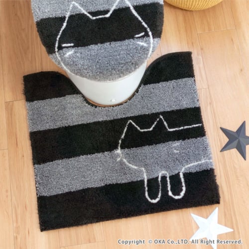 Oka (OKA) Uchineko Regular Size Litter Mat, Approx. 60 x 60 cm (White)