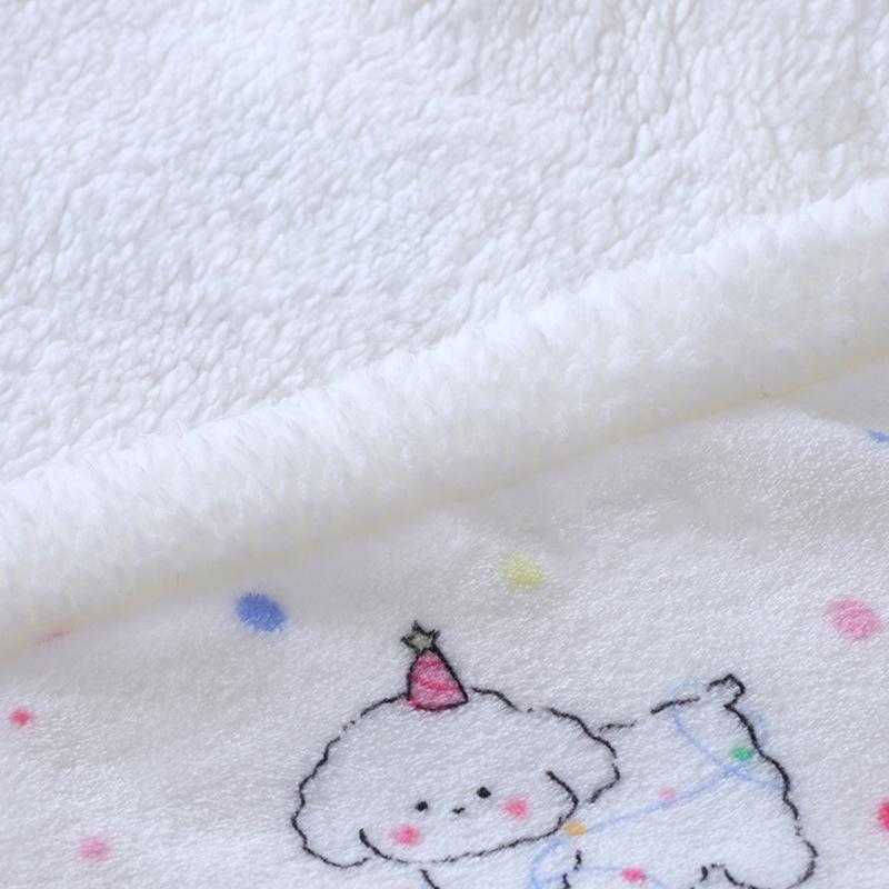 Double-Sided Fleece Pet Blanket Warm Thick Pet Mat For Dogs And Cats Cozy Sleeping Pad Reversible Pet Cover Soft Kennel Cushion