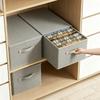 1 Stück Stoffschrank-Organizer-Schubladen, Faltbare Kleideraufbewahrungsbox mit Deckel, Mehrzweck-Unterwäsche-Socken-Teiler, Vliesstoff