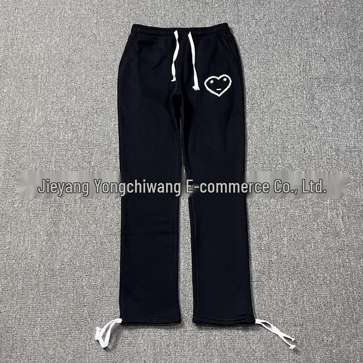 Europäischer & Amerikanischer Hip-Hop Liebe Sport Fleece Trainingsanzug - Sweatshirt & Sweatpants Winter Trendiger Stil