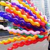 50pcs Balloon Latex Long Spiral Heart Team Activity Venue Decoration DIY Arrange Cheerleading Support Props Souvenirs TMZ