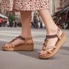 Summer Shoes Wedges Sandals Bohemia Style Flat Platform Fashion Ladies Holiday Shoes Wedge Heel 5cm Plus Size 41