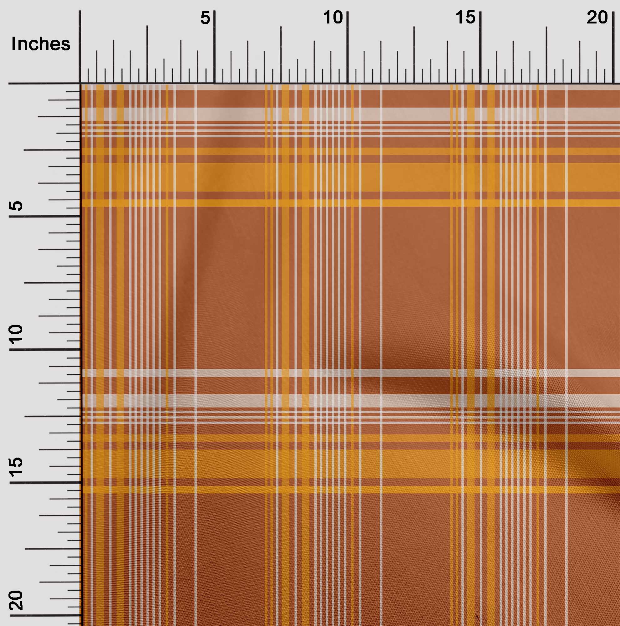 

oneOone Cotton Flex Candy Red Fabric Madras Check Sewing Craft Projects Fabric Prints By Yard 40 Inch 42 Inch Wide - Viscose Chiffon помаранчевий