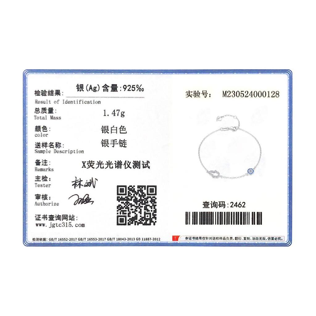 MODIAN 925 Sterling Silver Shining Clear CZ Hand Blue Eyes Bracelet Adjustable Chain Link For Women Birthday Gift Fine Jewelry