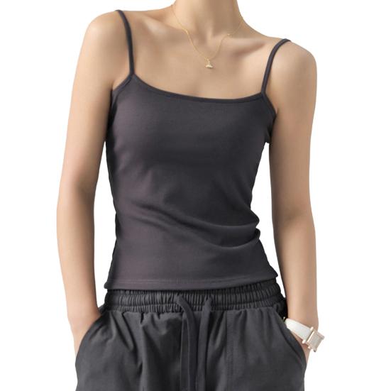 

Женский облегающий жилет без рукавов, облегающий топ, однотонный, ребристый, эластичный, майка, повседневная одежда M